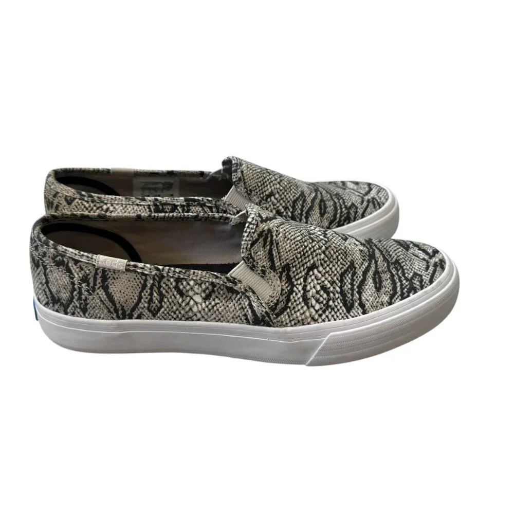 KEDS Snake Print Double Decker Dream Foam Slip On Sneakers Women's size 9